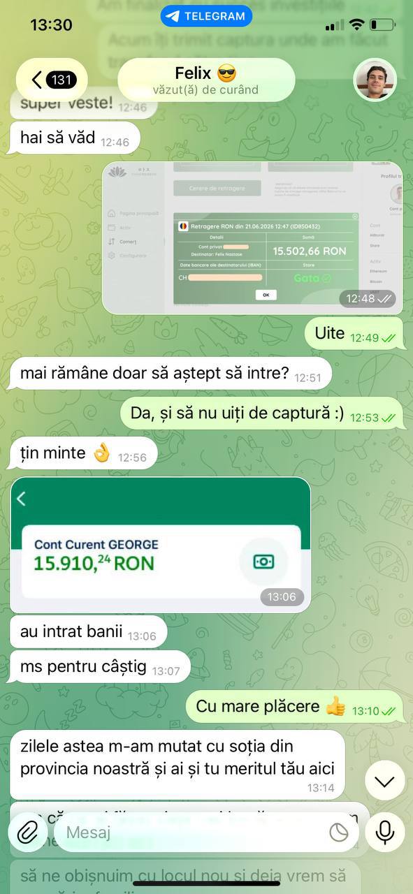 Recenzie a clientului pe Telegram 2