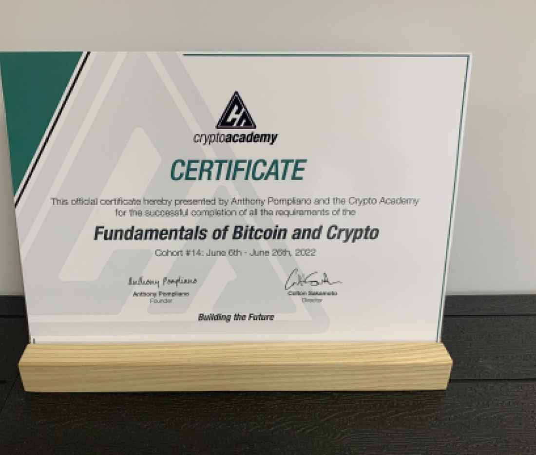 Crypto Academy — Fundamentals of Bitcoin and Crypto
